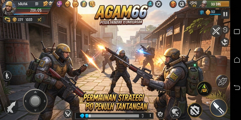 Gameplay AGAM66 yang menarik dan strategis ditampilkan di layar.
