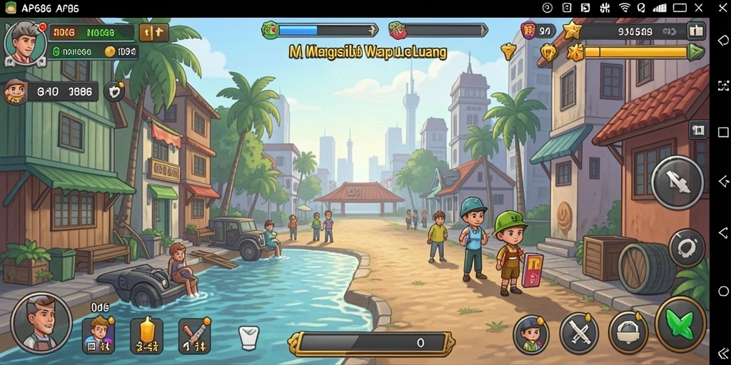 Tampilan gameplay AP686 yang seru dan adiktif.