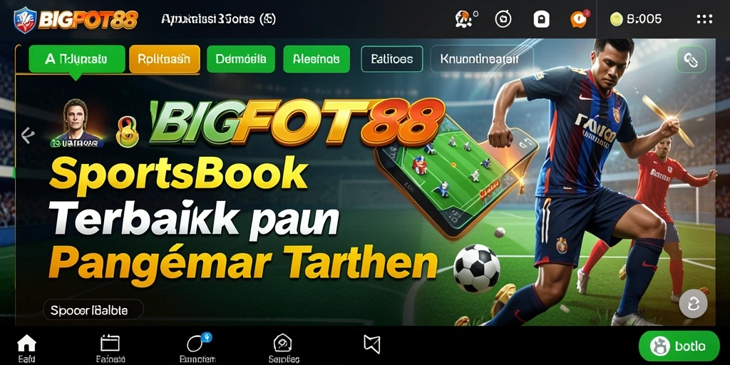 Tampilan gameplay Sportsbook yang menarik dan interaktif.