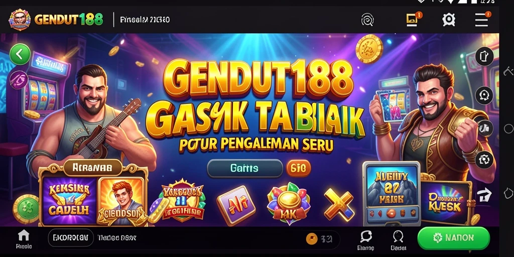 Tampilan gameplay kasino yang menarik dan mendebarkan.