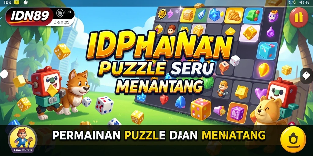 Tangkapan layar gameplay IDN89 menampilkan level puzzle yang menarik.