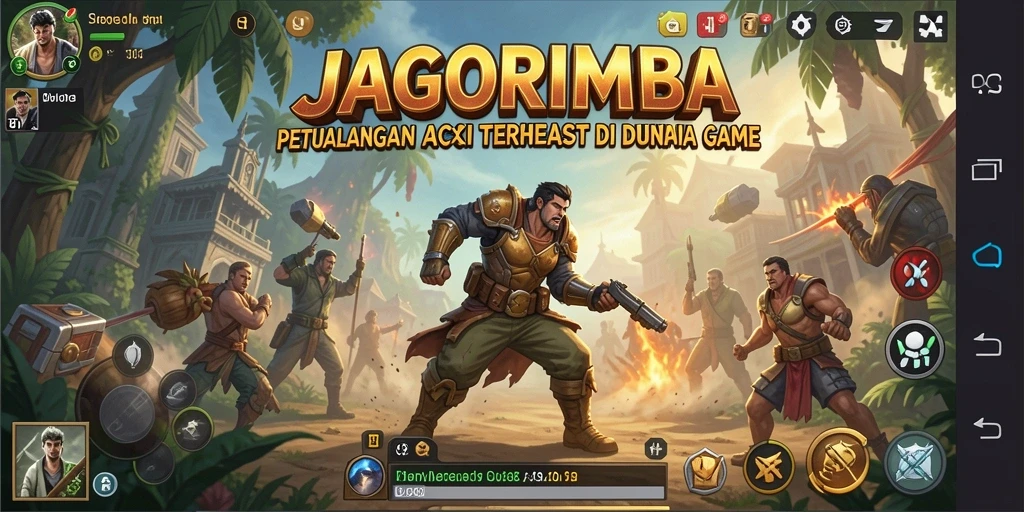 Tampilan gameplay JAGORIMBA yang seru dan menantang.