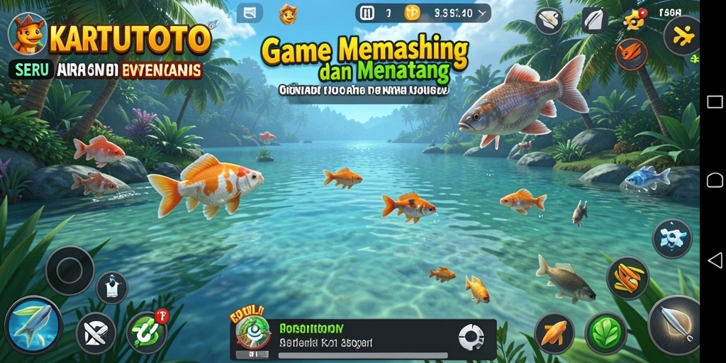 Gameplay menarik KARTUTOTO dengan aksi memancing yang seru.