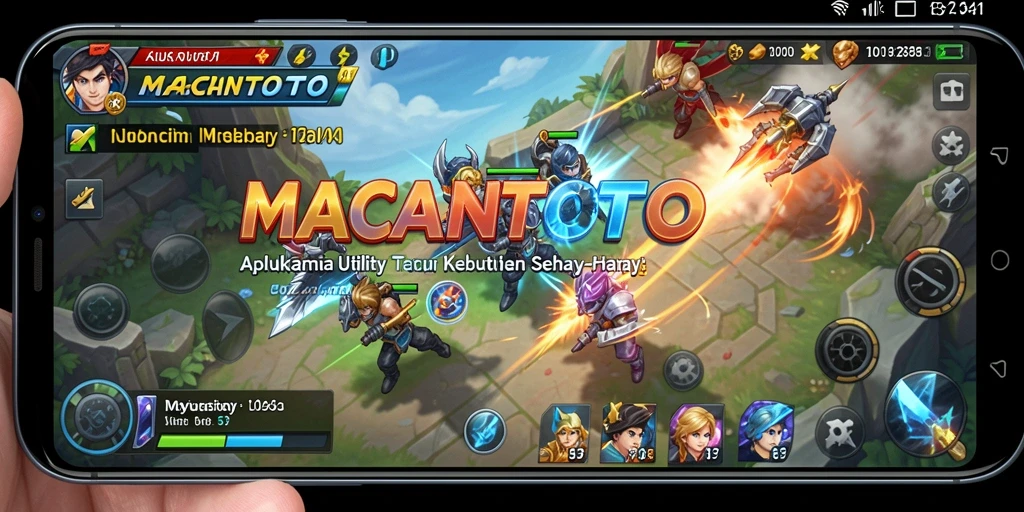 Tampilan utama aplikasi MACANTOTO dengan fitur Utility yang memudahkan pengguna.