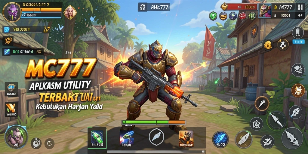 Screenshot utama MC777 menampilkan antarmuka aplikasi Utility yang ramah pengguna.
