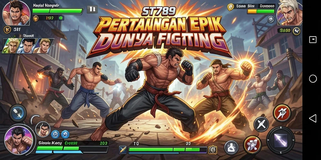 Tampilan screenshot ST789 yang menampilkan aksi pertarungan seru.