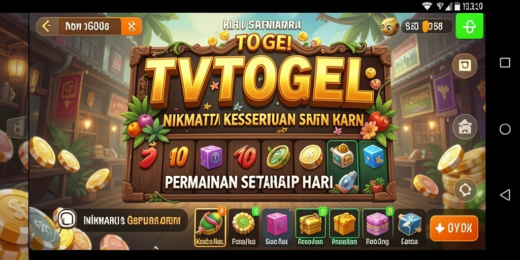 Tampilan menarik dari gameplay TVTOGEL yang seru dan mengasyikkan.
