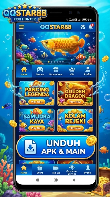 Pengguna yang sedang mencari aplikasi di qqstar88.